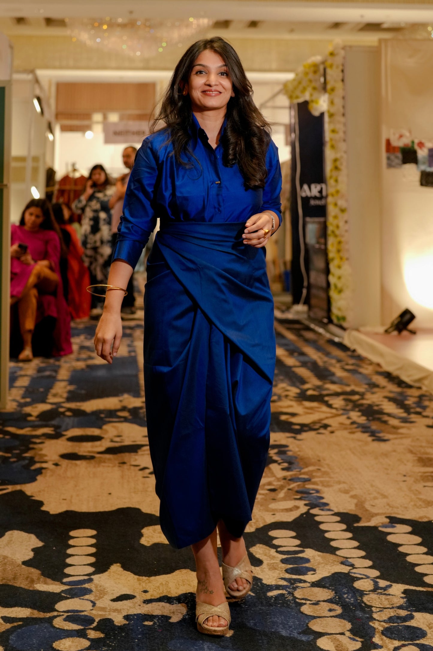 Royal Wrap skirt & shirt
