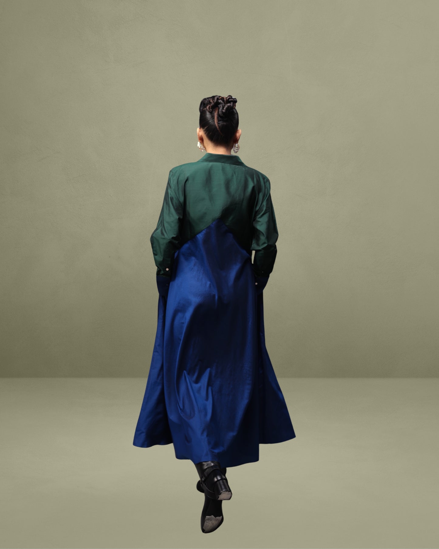 Empire-line Dress in Silk