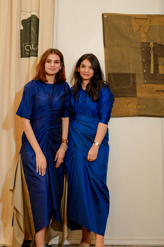 Royal Wrap skirt & shirt