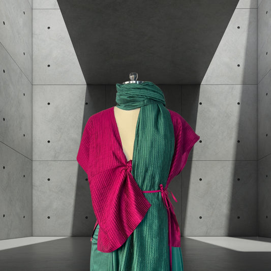 Bougainvillea Sari Set