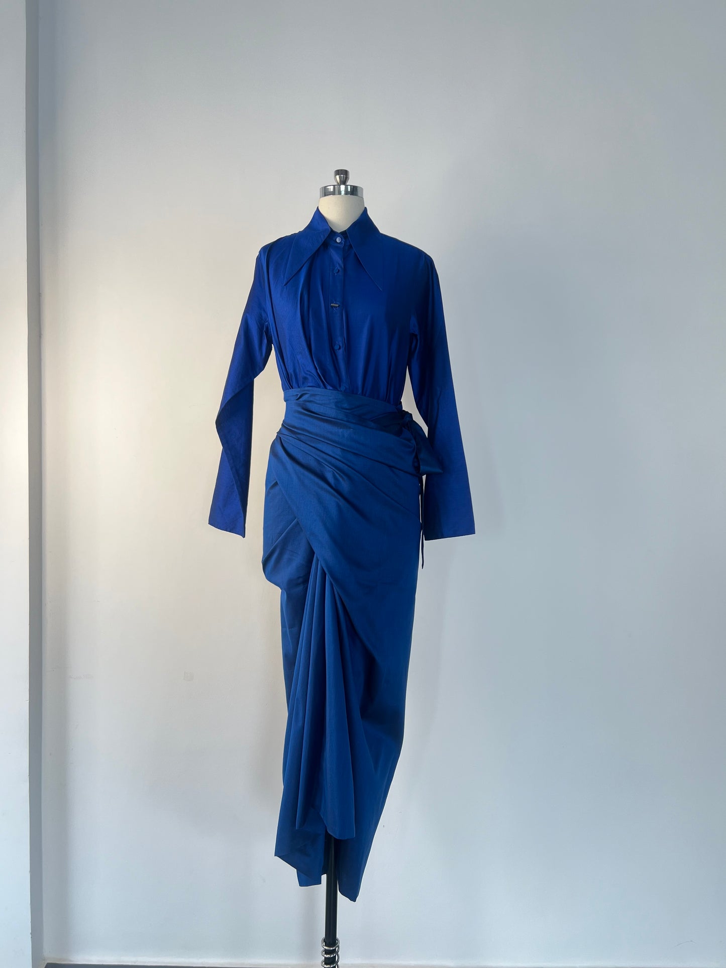 Royal Wrap skirt & shirt