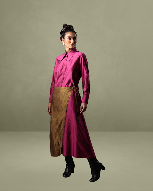 Shirt Dress in Silk