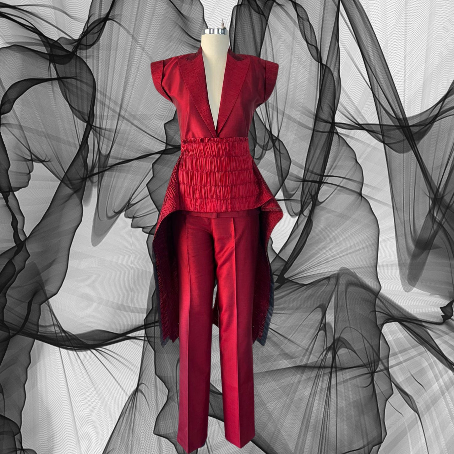 Mehak Jain in Scarlet Jacket Set