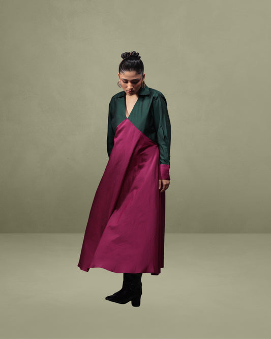 Empire-line Dress in Silk