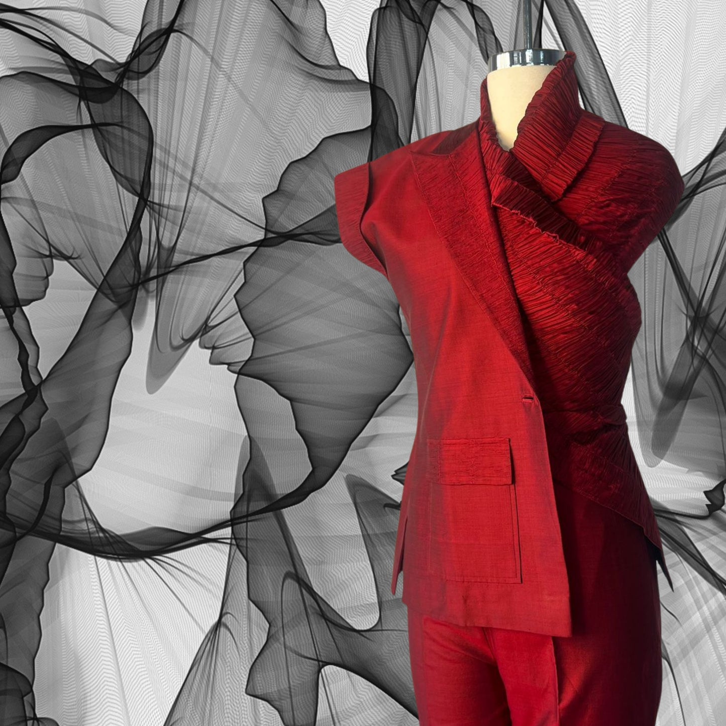 Mehak Jain in Scarlet Jacket Set