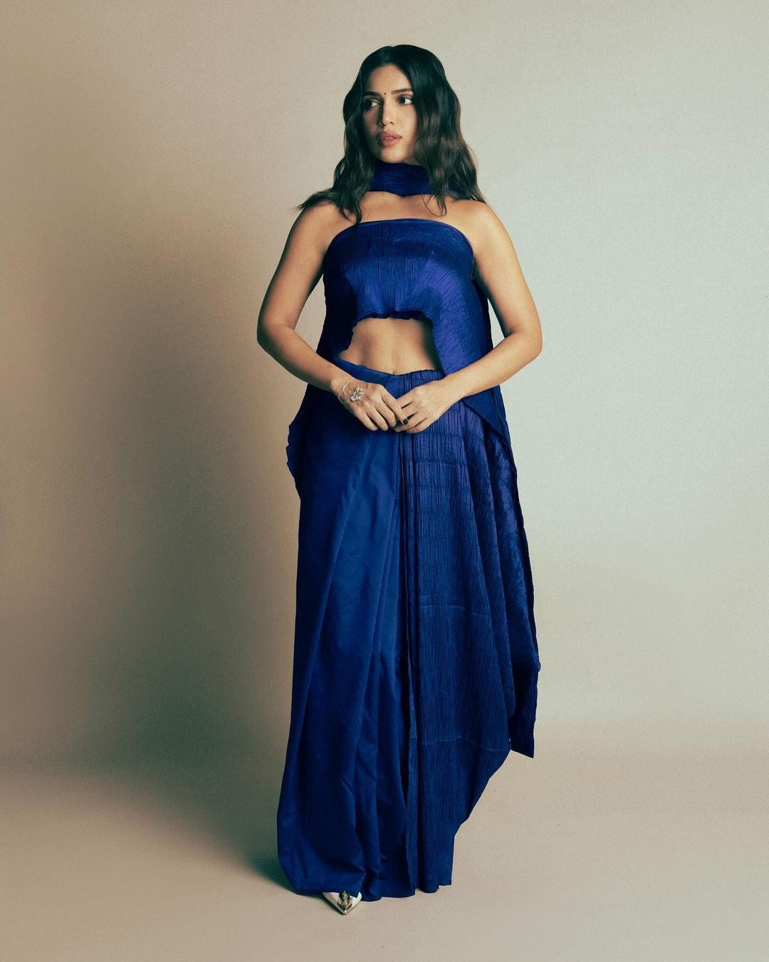 Bhumi Pednekar- in Sapphire Sari