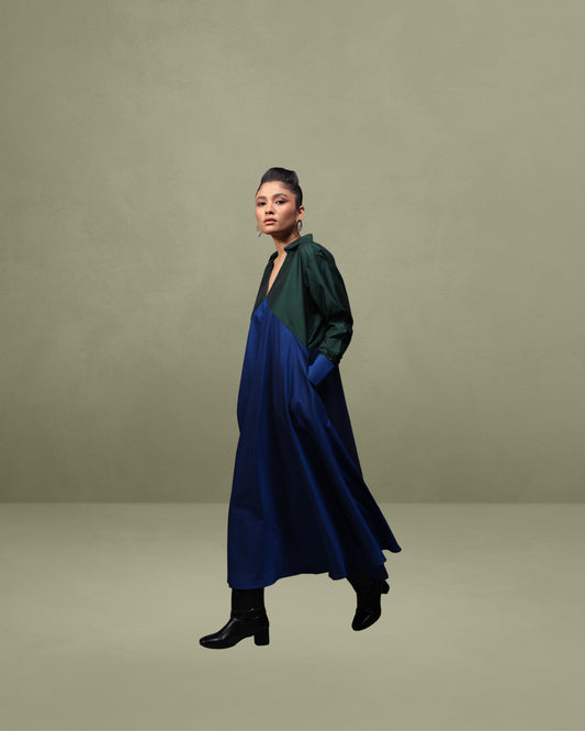 Empire-line Dress in Silk