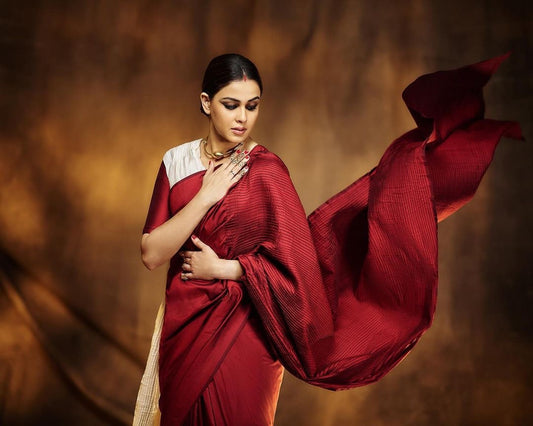 Genelia Deshmukh- in Double Sari