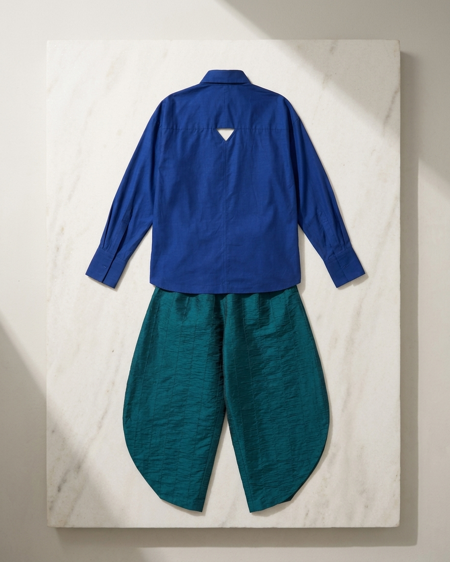 Silk Barrel Pant Set