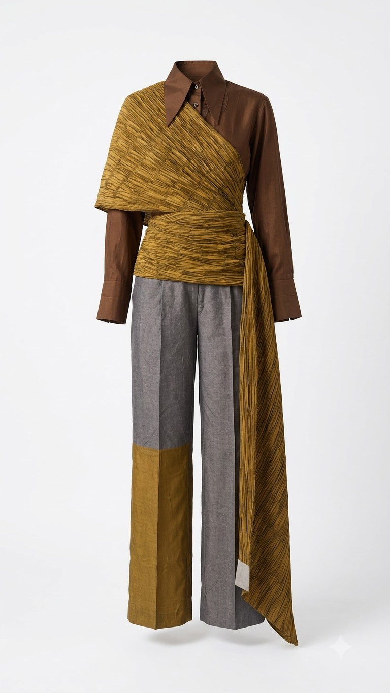 The Wrap Shirt Set
