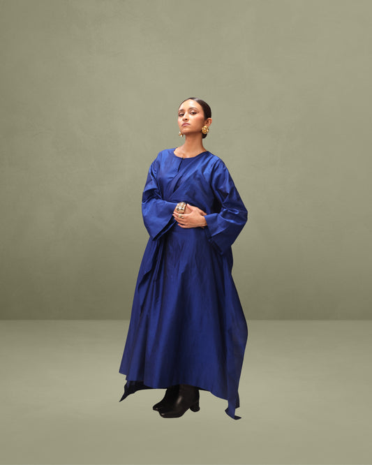 Twist-Tie Dress in Silk