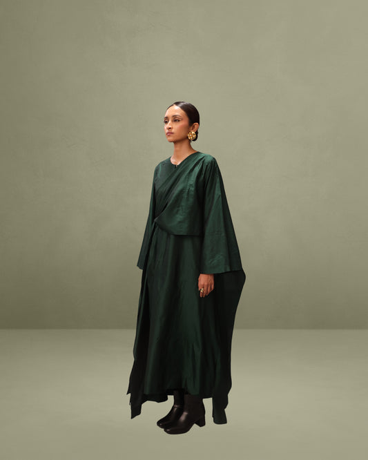 Twist-Tie Dress in Silk