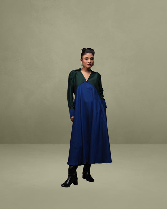 Empire-line Dress in Silk