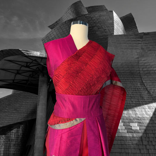 Very-Berry Draped Co-ord