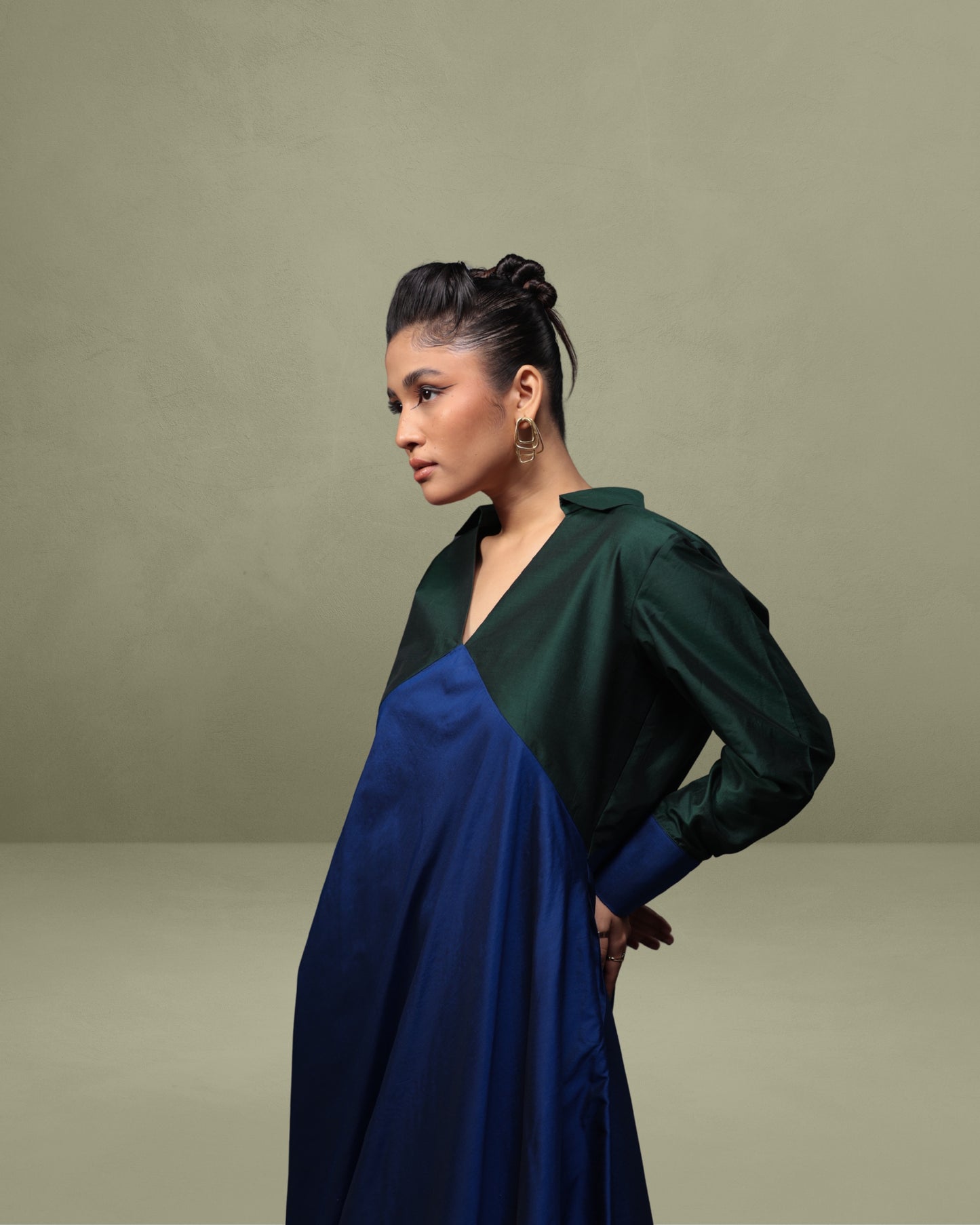 Empire-line Dress in Silk