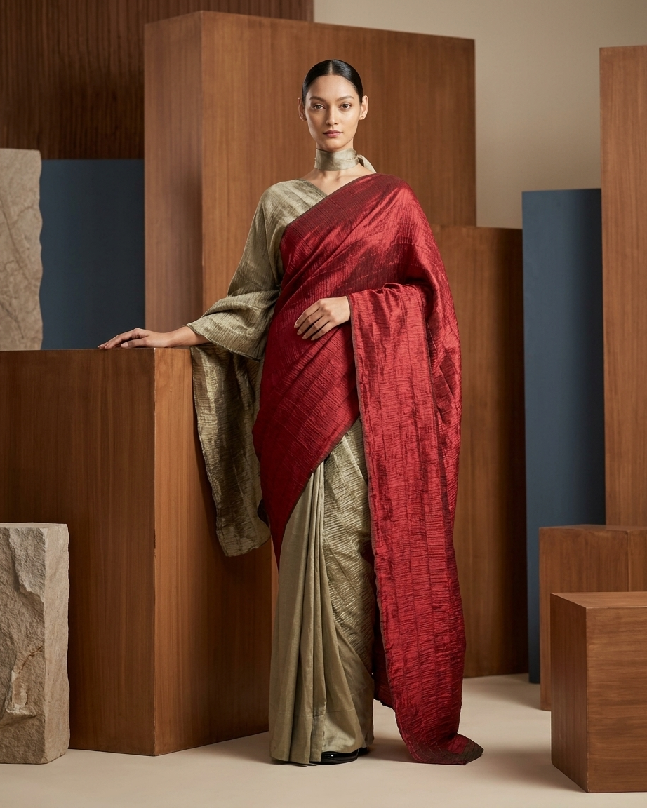Two Palla Sari in Silk