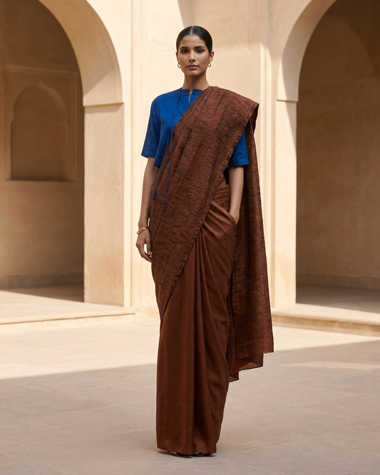 Burnt Mocha Sari