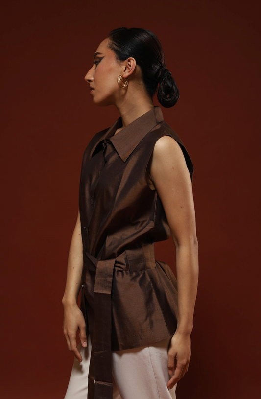Mocha Silk jacket
