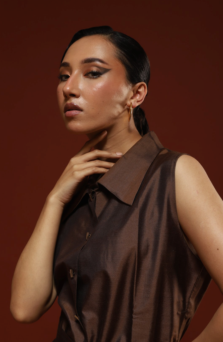 Mocha Silk jacket