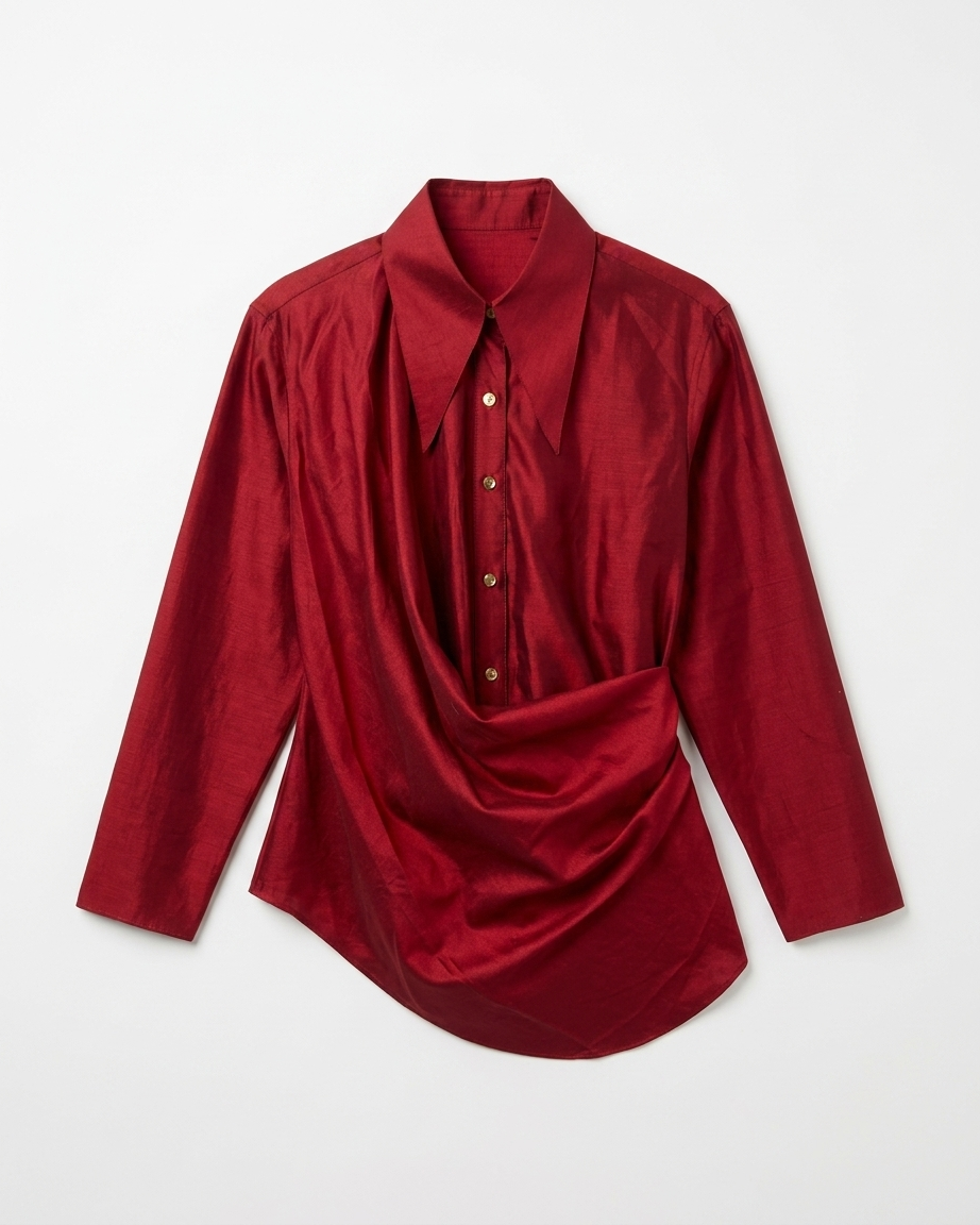 Wine Shirt in Silk