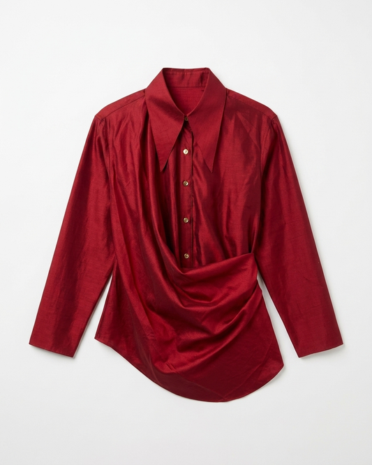 Wine Shirt in Silk