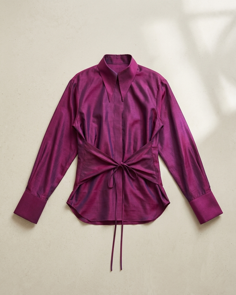 Pink Shirt in Silk
