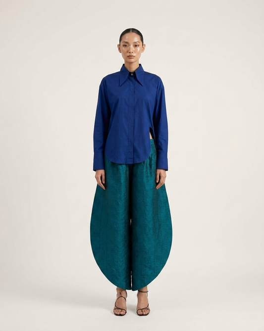 Silk Barrel Pant Set