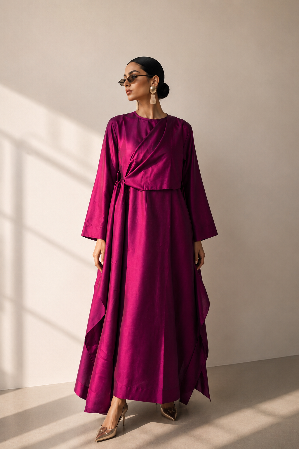 Silk Drape Dress