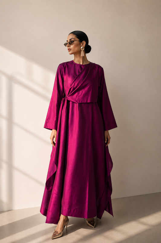 Silk Drape Dress