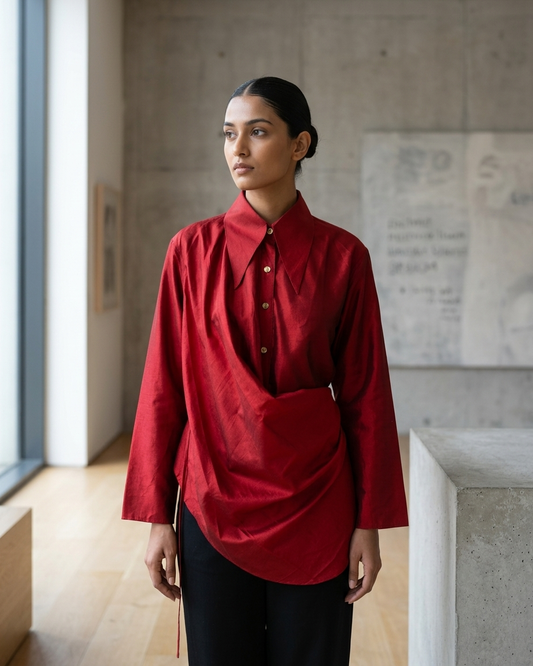 Wine Shirt in Silk