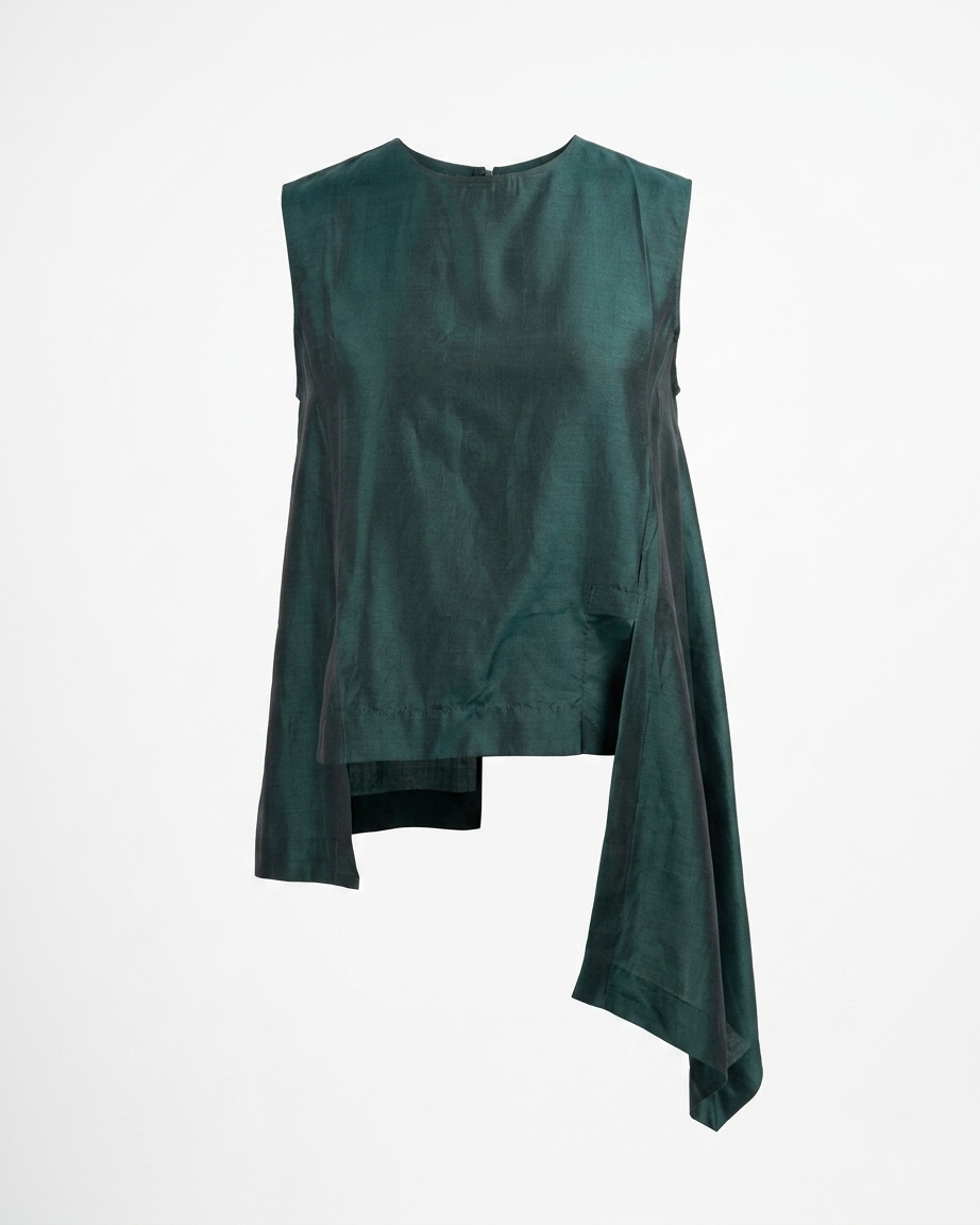 Green Top in Silk