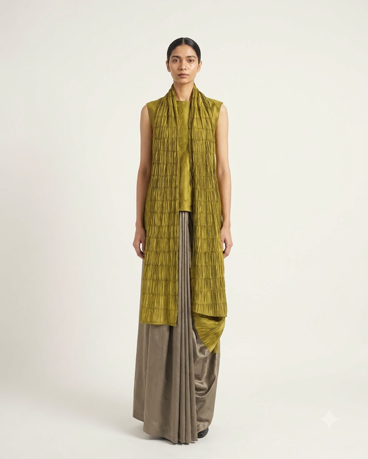 The Mellow Gold Sari Set