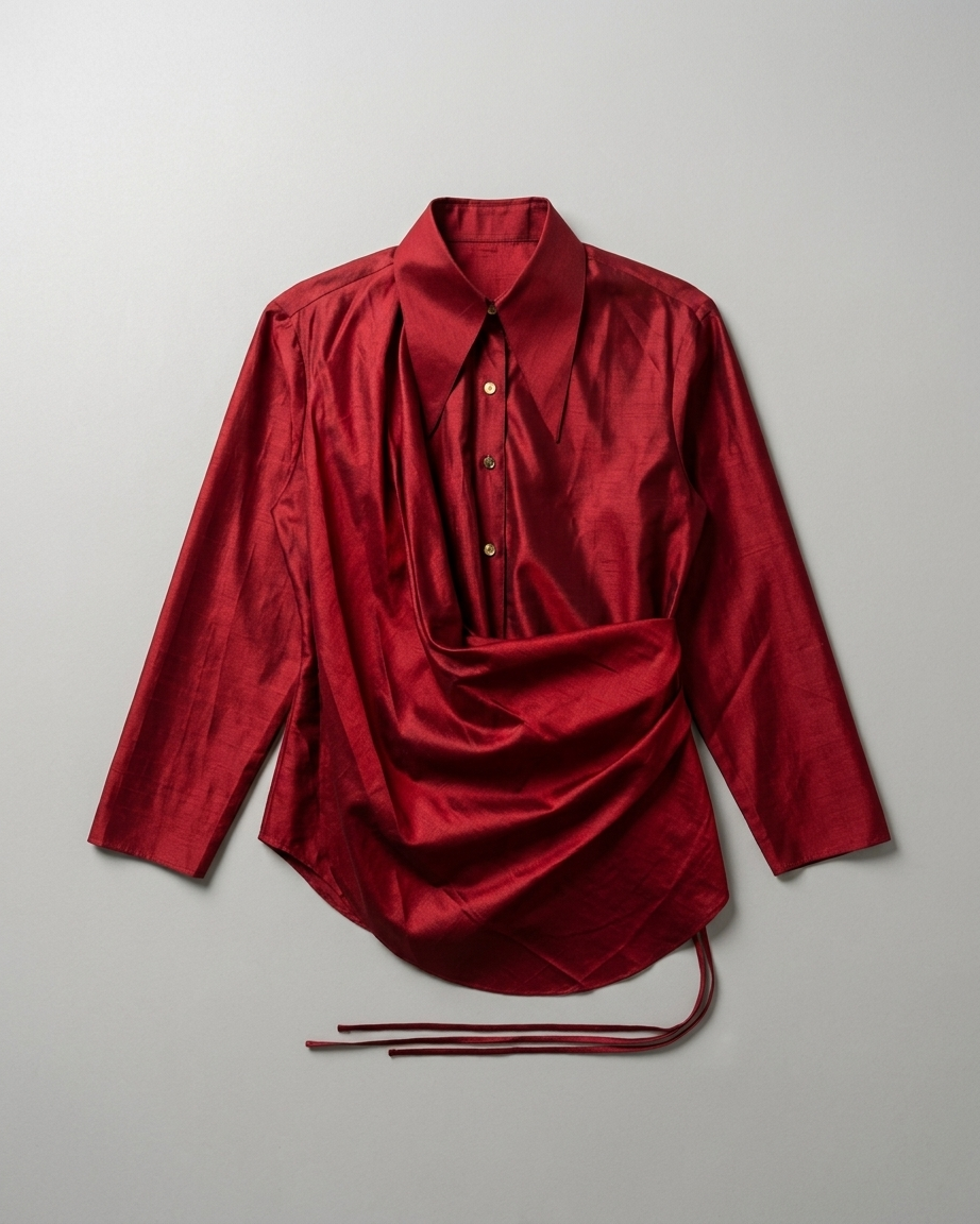 Wine Shirt in Silk