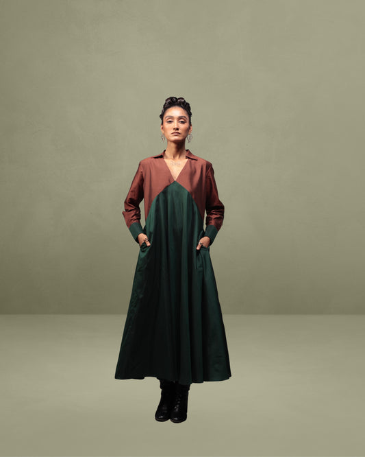 Empire-line Dress in Silk