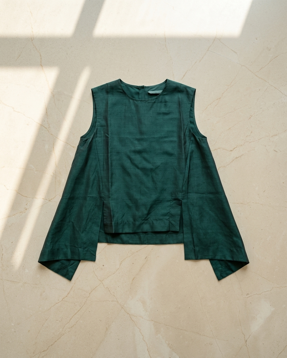 Green Top in Silk
