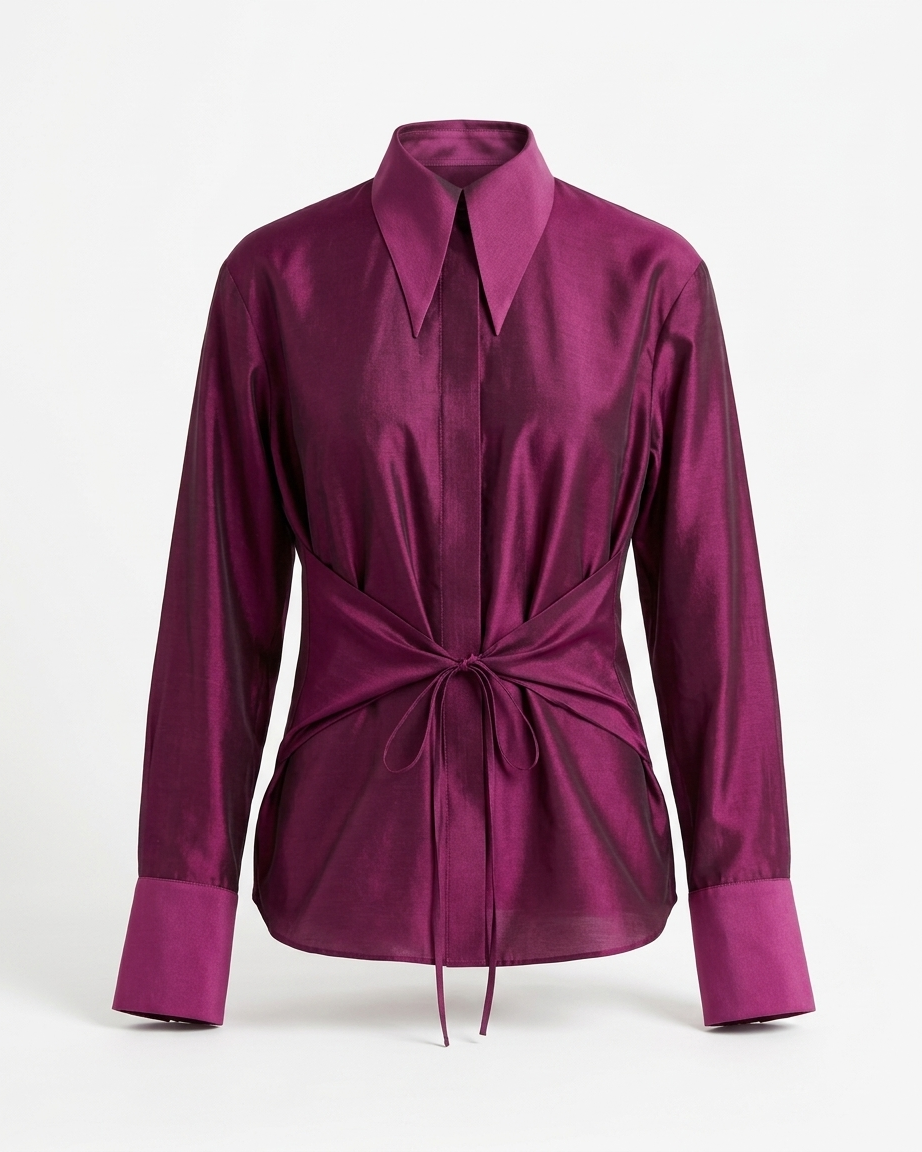 Pink Shirt in Silk