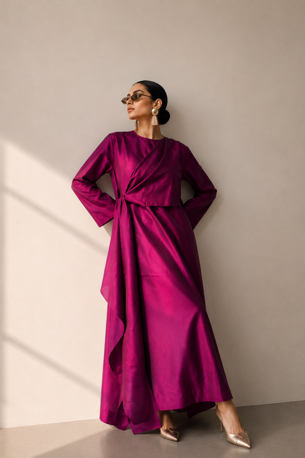 Silk Drape Dress