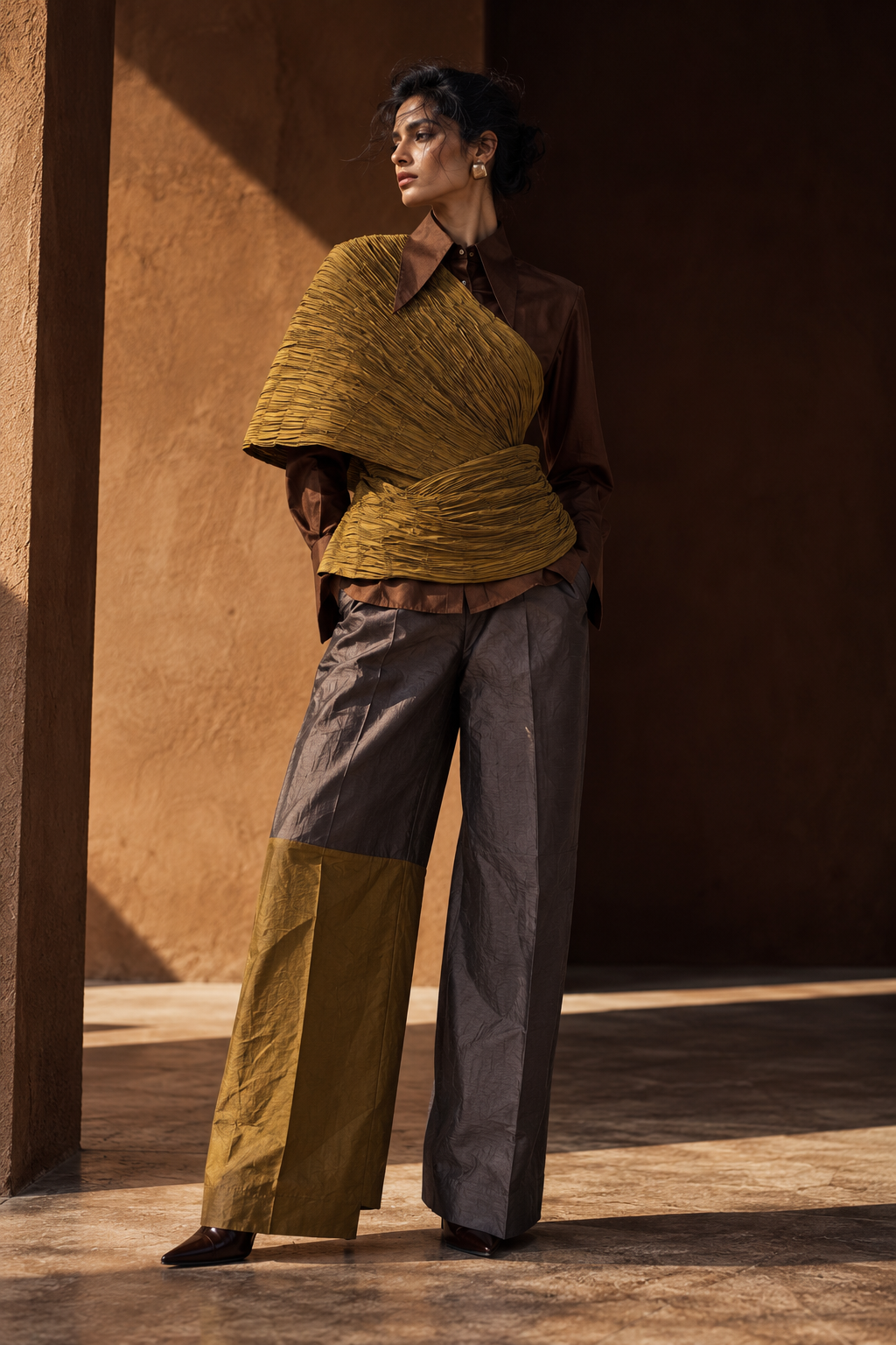 The Wrap Shirt Set