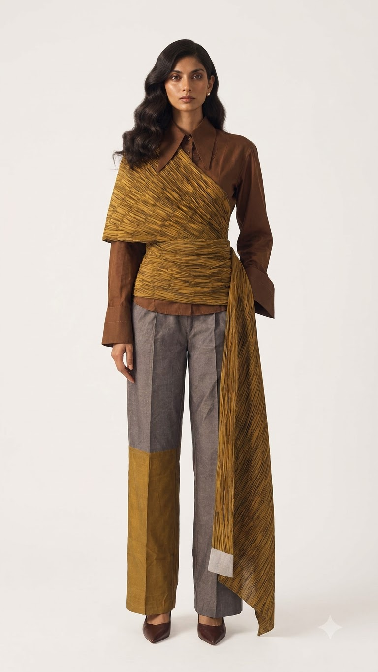 The Wrap Shirt Set