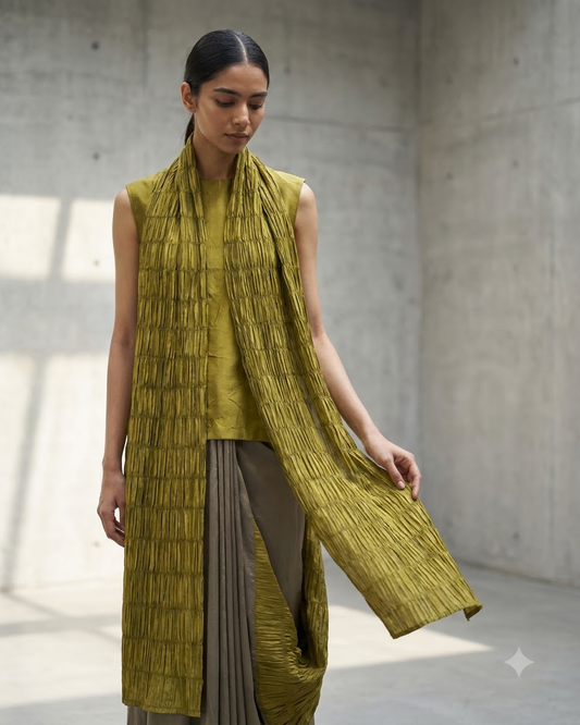 The Mellow Gold Sari Set