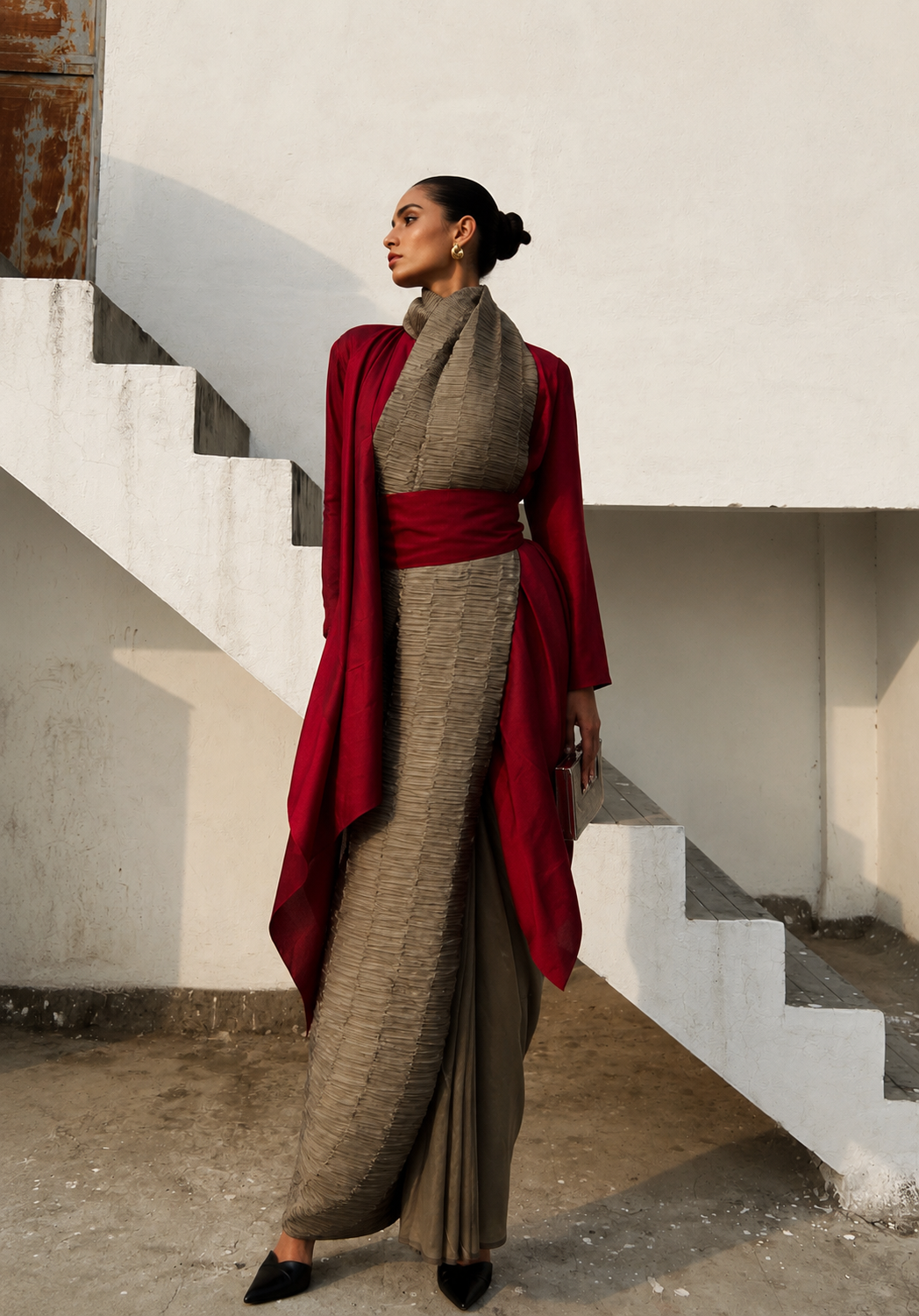 Sandstone Silk Sari