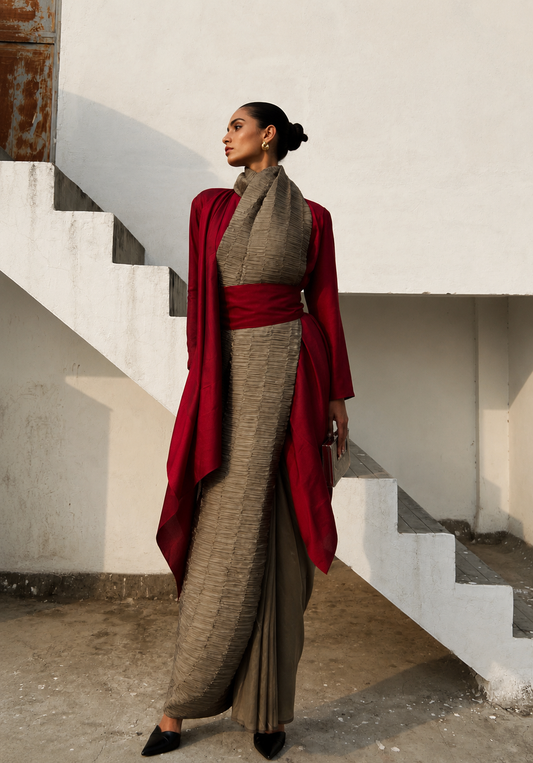 Sandstone Silk Sari