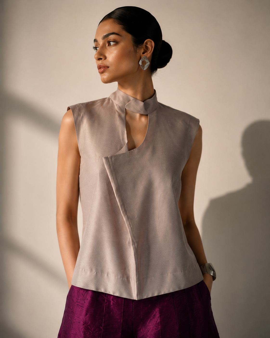 Silk Barrel Pant Set
