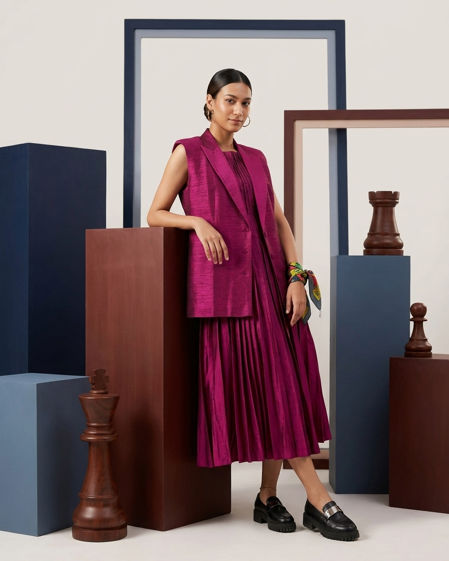 Very-Berry Dress Set