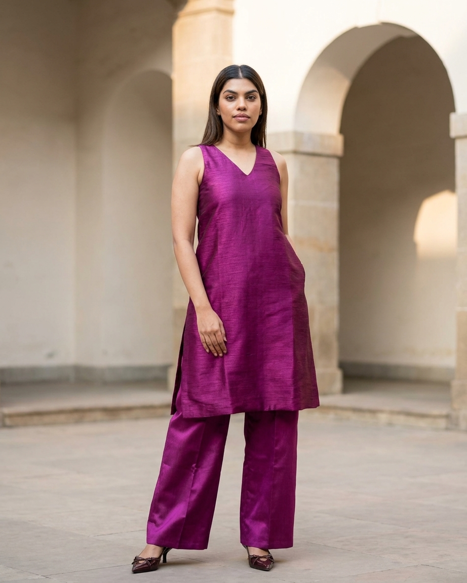 Fuchsia Tunic Set