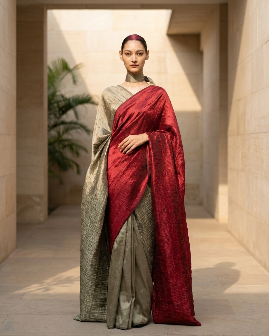 Two Palla Sari in Silk