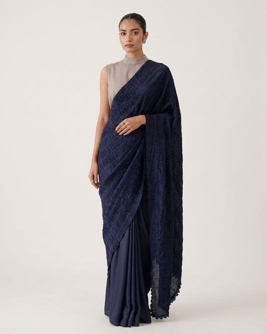 Midnight Sari in Silk