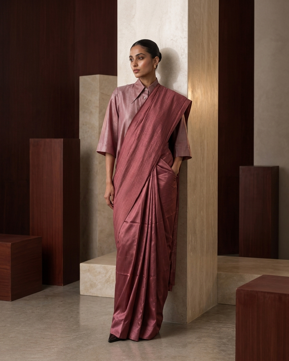 Rosewood Sari Set