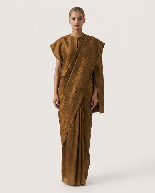 Ochre Gold Sari Set