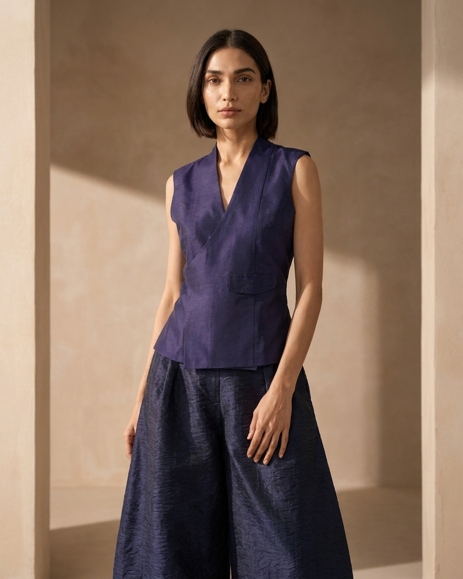 Silk Barrel Pant Set